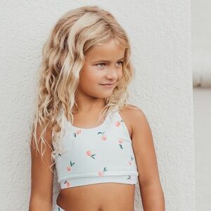 🍑Size 8 SweetHoney Empower Crop - Peaches and Stripes!